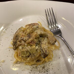 寿し処 春道 - ポルチーニのパスタ