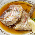 Sutando Mamezakana - 日替わりメニュー。鯛の兜煮