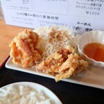 らーめん 紫龍 - 2022年7月　唐揚げとライスとか