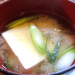 Shokudou Endou - お味噌汁。