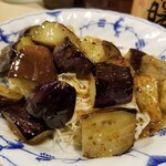 出羽鮨 - ナスの炒めもの。