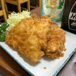 亀善 - あじフライとハムカツ