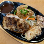 ビッグボーイ - チキン＆から揚げと醤油ポーク(2013/03/22撮影)