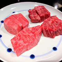 鉄板焼さわふじ - 石垣牛40g & 厳選県産牛ステーキ40g