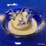 プチレストラン ブーケ・ド・フランス - 白桃のコンポートとマスカルポーネのグラース