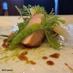 プチレストラン ブーケ・ド・フランス - イベリコ豚べジョータの骨付きロースのロティ