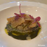 プチレストラン ブーケ・ド・フランス - 蝦夷あわびとフカヒレのエチュベ