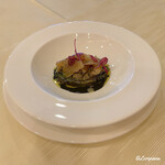 プチレストラン ブーケ・ド・フランス - 蝦夷あわびとフカヒレのエチュベ