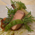 プチレストラン ブーケ・ド・フランス - イベリコ豚べジョータの骨付きロースのロティ