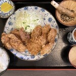 とんかつ 紋吉 - ロース＆唐揚げランチ900円税込