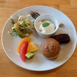 チャビーカフェデセール - マフィンモーニングセット　ドリンク＋120円