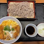 夢庵 - ロースかつ丼、小せいろそばセット1,089円