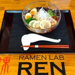 RAMEN LAB REN 煉 - 冷やしラーメン醤油