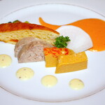 ベルマリン - 前菜3種 富士桜ポークのムースが激ウマ
