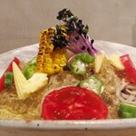 そば割烹 よいん - 夏野菜のジュレおろし蕎麦　
