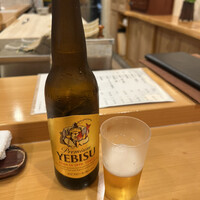 鮨 いとう - まずは生ビール