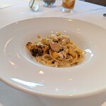 クラリタ ダ マリッティマ - 焼きとうもろこしの スパゲッティ アーリオオーリオ