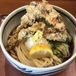 讃歌うどん はんげしょう - 鶏天ぶっかけ