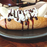 sin - 鮮奶油香蕉熱狗