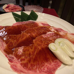 焼肉 平城苑 - サーロインのにくすき(1人前税込1,518円×3人分)。