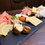 Assorted Prosciutto and cheese