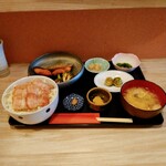 Wagokoro Kagiri - ひらまさ煮つけとミニ叉焼丼
