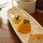 つむぐカフェ - 前菜3種