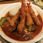 シャンブル - エビフライ野菜カレー