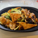 嘉興中華料理居酒屋 - 厚揚げ豆腐と豚肉辛炒め