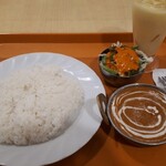 本格インド・ネパール料理 ヒマールキッチン - 料理写真:Bセット　海老カレーにライス