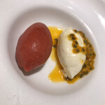 マッシュルーム - 岡山産草苺のソルベ&クレメダンジュ 