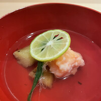 割烹 渡辺 - ④甘海老真薯