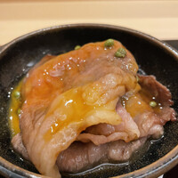 割烹 渡辺 - 醤油濃いので卵のまろやかさが合う