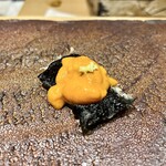 天ぷらあら木 - バフン雲丹ノリ