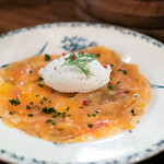 PEZ - サクラマスマリネ　桜の葉とサワークリーム