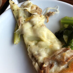 鳴子ホテル - 牛タンピザ。