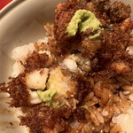 成生 - 掻き揚げの中はこんな感じ