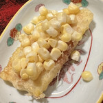 成生 - 玉蜀黍。トッピングは生です