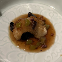 飄香 広尾店 - 夏韵：魚は鱧です。ソースは酸梅湯