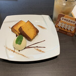 文明堂カフェ - フレンチカステラ　¥1,100
            ドリンクセット　+¥460