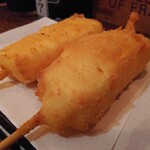 魚串さくらさく立川 - クリームチーズの味噌漬け(揚げ)165円×2