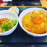 なか卯 - とろたま親子丼+すだちおろしうどん小コンビ（税込720円）