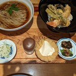 Kugino An - 蕎麦と天丼のセット１８７０円