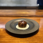 馳走西健一 - ・パイ包み焼き 金目鯛と舌平目、大葉包み