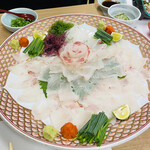 割烹よし田 - 平目刺し