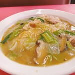 龍鳳 - カラシ入りそば(龍鳳撈麺)