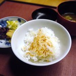 岩さき - ←先ずはお焦げから。