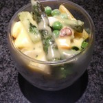 Deli＆Bar 秀 - 2013.3.18 グリル野菜のオレンジソースサラダ \500 