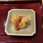 銀座 しのはら - 鱧カツ　山椒のソース