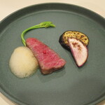 イタリアンレストラン Zucca - 宮崎・尾崎牛ミスジの低温ロースト